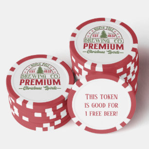 Lot De Jeton De Poker Festive North pole brasserie bière libre