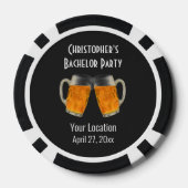 Lot De Jeton De Poker Fête de Bachelorant Cadeau de Mariage Moderne Bièr (Verso)