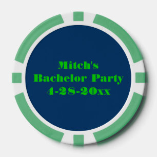 Lot De Jeton De Poker Fête de célibataire personnalisée