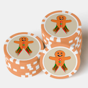 Lot De Jeton De Poker Fête de Noël Gingpain homme