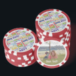 Lot De Jeton De Poker Fête spéciale 60th Birthday<br><div class="desc">Typographie thème 60ème anniversaire décoration et cadeaux. Le texte comprend féroce et fab à 60. fabuleux à 60, fête extraordinaire de 60ème anniversaire, extra spécial de 80ème anniversaire, heureux 60ème anniversaire, rocking 60ème anniversaire, beau à 60, et extraordinaire 60ème anniversaire. Texte coloré clair en jaune, rose, violet, bleu, vert et...</div>