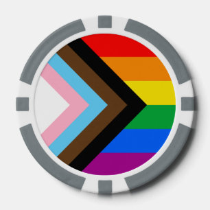 Lot De Jeton De Poker Fierté de progrès LGBTQ+