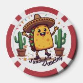 Lot De Jeton De Poker Fiesta sandwich dansante (Verso)