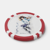Lot De Jeton De Poker Fille dansante 2 (Simple)