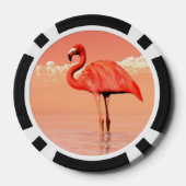 Lot De Jeton De Poker flamant rose (Verso)