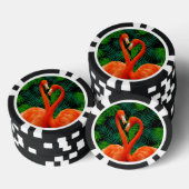 Lot De Jeton De Poker Flamant rose Paradise Poker Chips, Noir (Empiler)
