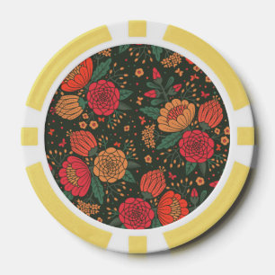 Lot De Jeton De Poker fleur