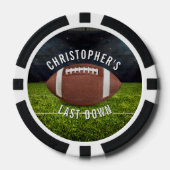 Lot De Jeton De Poker Football Bachelor Party Last Down (Recto)