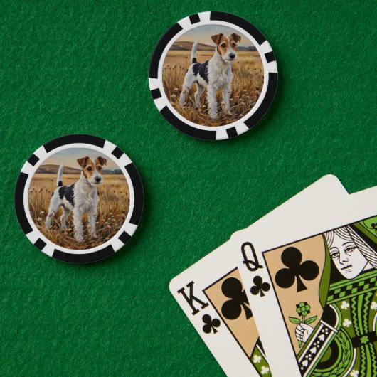 Lot De Jeton De Poker Fox Terrier (Table de poker (double))