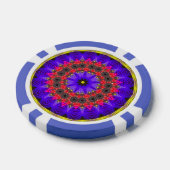 Lot De Jeton De Poker Fractale du Ciel pourpre (Simple)