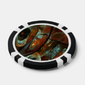 Lot De Jeton De Poker Fractionner l'art Abstrait (Simple)