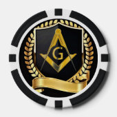 Lot De Jeton De Poker Freemason (Recto)