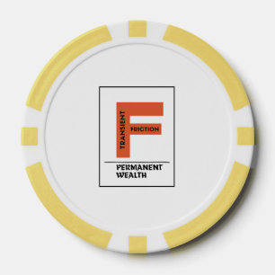 Lot De Jeton De Poker Friction Transitoire, Richesse Permanente - Invest