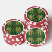 Lot De Jeton De Poker Front and back view of a poker chip (Empiler)