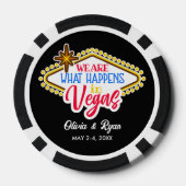 Lot De Jeton De Poker Fun Custom Las Vegas Mariage Faveur (Verso)