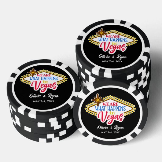Lot De Jeton De Poker Fun Custom Las Vegas Mariage Faveur (Empiler)