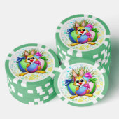 Lot De Jeton De Poker Funny Bunny biting an Easter Egg (Empiler)