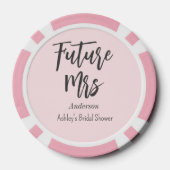 Lot De Jeton De Poker Futur mariage Mrs Blush Rose  (Verso)