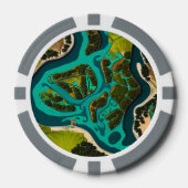 Lot De Jeton De Poker Futuristic Marshlands (Recto)