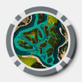 Lot De Jeton De Poker Futuristic Marshlands (Verso)