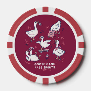Lot De Jeton De Poker Gang de l'oie idiote T-shirt de l'oie drôle