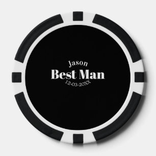 Lot De Jeton De Poker garçon d'honneur enterrement de vie de garçon témo