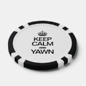 LOT DE JETON DE POKER GARDER CALME ET YAWN (Simple)