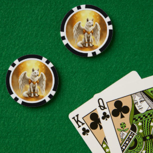 Lot De Jeton De Poker Gardien de l'Aube – Le Loup à l'Aile Blanche.