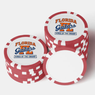 Lot De Jeton De Poker Gators de Floride Rois du Marais Vintage Collège