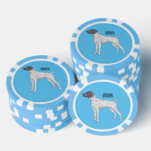 Lot De Jeton De Poker German Shorthred Pointer dog (Empiler)