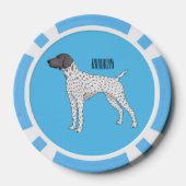 Lot De Jeton De Poker German Shorthred Pointer dog (Verso)