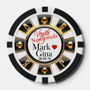 Lot De Jeton De Poker GINA & MARK MARIAGE Vegas puce casino