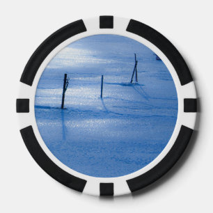 Lot De Jeton De Poker Glace bleue sans fin