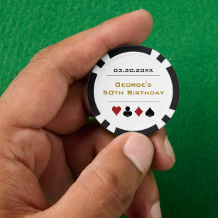 Lot De Jeton De Poker Gold Black Las Vegas Casino Poker Chip Anniversair