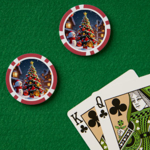 Lot De Jeton De Poker "Golden Festive Nights"