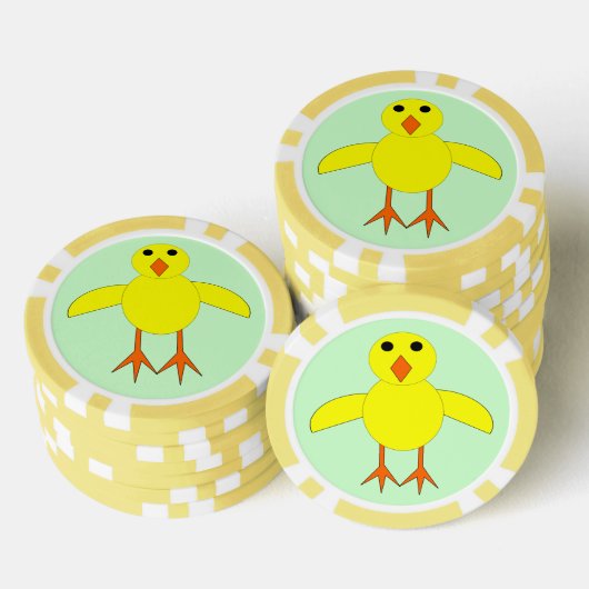 Lot De Jeton De Poker Golf de Chick de Pâques (Empiler)