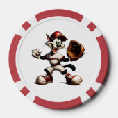 Lot De Jeton De Poker Goofy Cat Baseball Pitcher Monte (Verso)