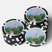 Lot De Jeton De Poker Grand héron bleu (Empiler)