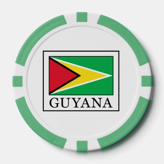 Lot De Jeton De Poker Guyana (Recto)