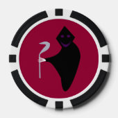 Lot De Jeton De Poker Halloween faucheuse (Recto)