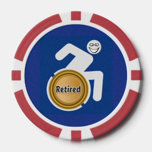 Lot De Jeton De Poker Handicapés à la retraite