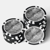 Lot De Jeton De Poker Hématite Gris Scribblé Texture (Empiler)