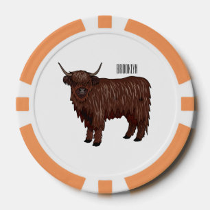 Lot De Jeton De Poker Highland cow