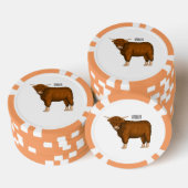 Lot De Jeton De Poker Highland cow (Empiler)