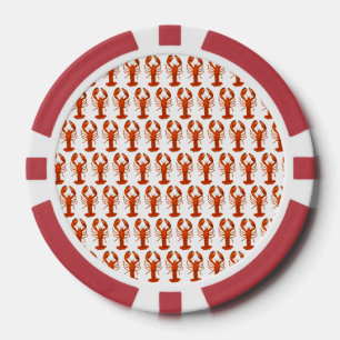Lot De Jeton De Poker Homard Rouge