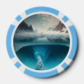Lot De Jeton De Poker Icy Mountain View (Verso)