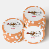 Lot De Jeton De Poker Illustration amusante de poulet cool (Empiler)