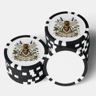 Lot De Jeton De Poker Illustration botanique vintage pour la Journée mon