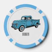 Lot De Jeton De Poker Illustration classique de la caricature pour camio (Verso)