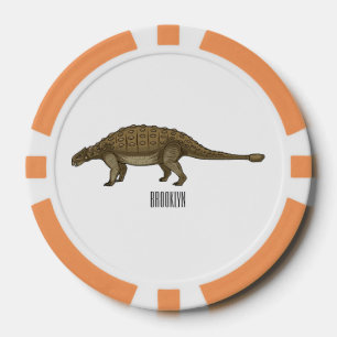 Lot De Jeton De Poker Illustration d'Ankylosaurus
